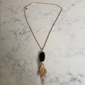 Large Black and Gold Kendra Scott Necklace